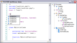 PHP IntelliSense