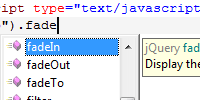jQuery IntelliSense