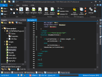 WebCoder 2013 with Metro Dark theme